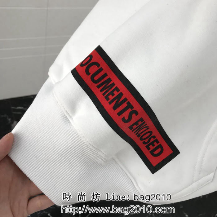 BURBERRY巴寶莉 18fw秋冬新款 手臂兩側字母印花 精梳棉螺紋衛衣 情侶款 ydi1443